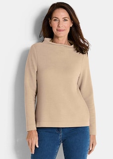 Sweat-shirt en maille ottoman- avec col roulé thumbnail 7