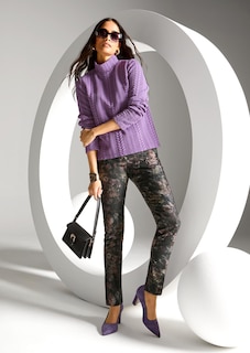5-Pocket-Hose mit floralem Allover-Print thumbnail 7