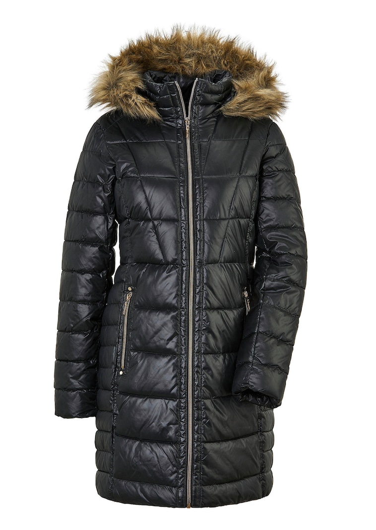 Veste matelassée avec surpiqûres féminines