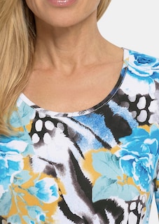 T-shirt en viscose avec un mélange de motifs attrayant thumbnail 5