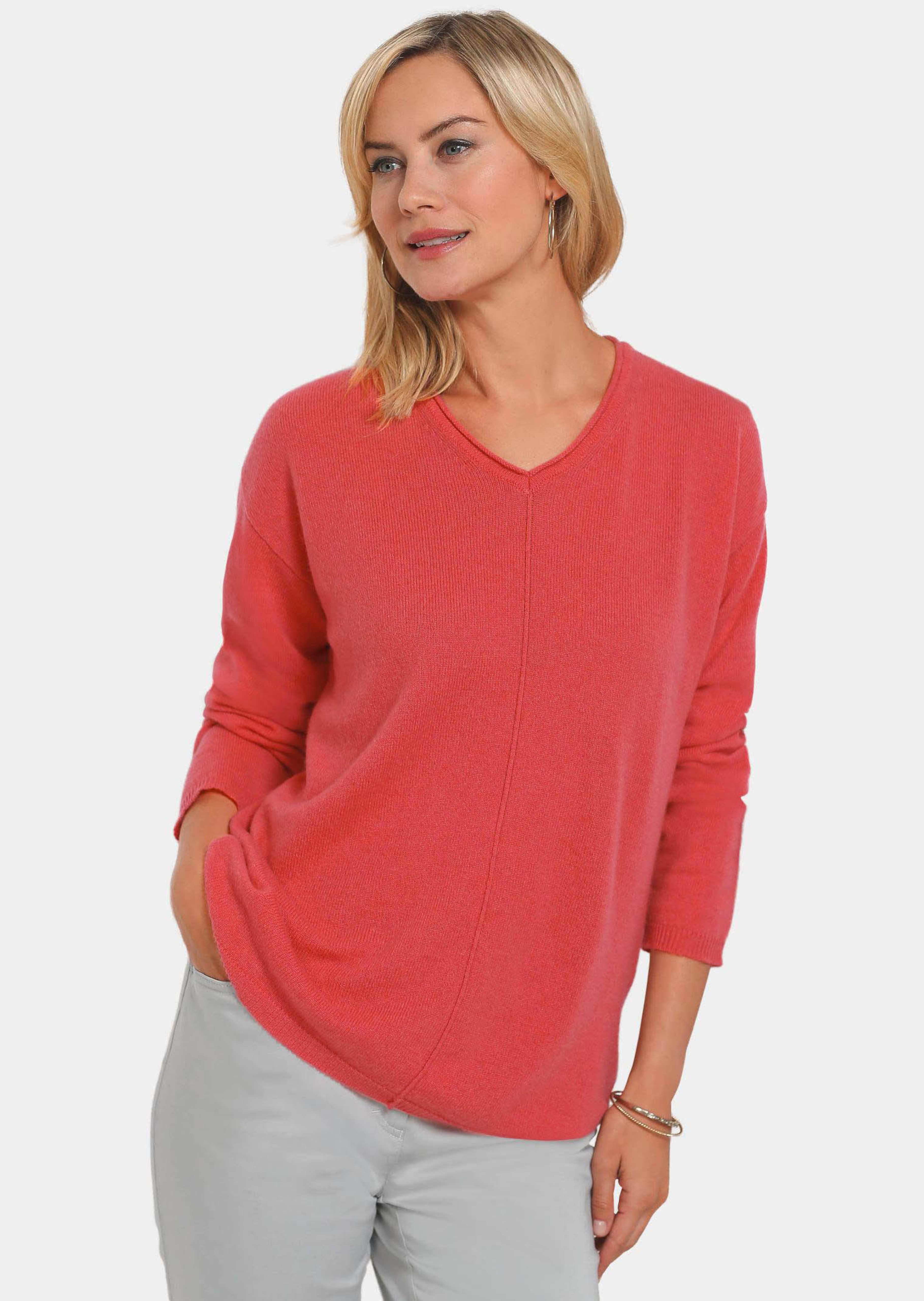 Pull en cachemire encolure V