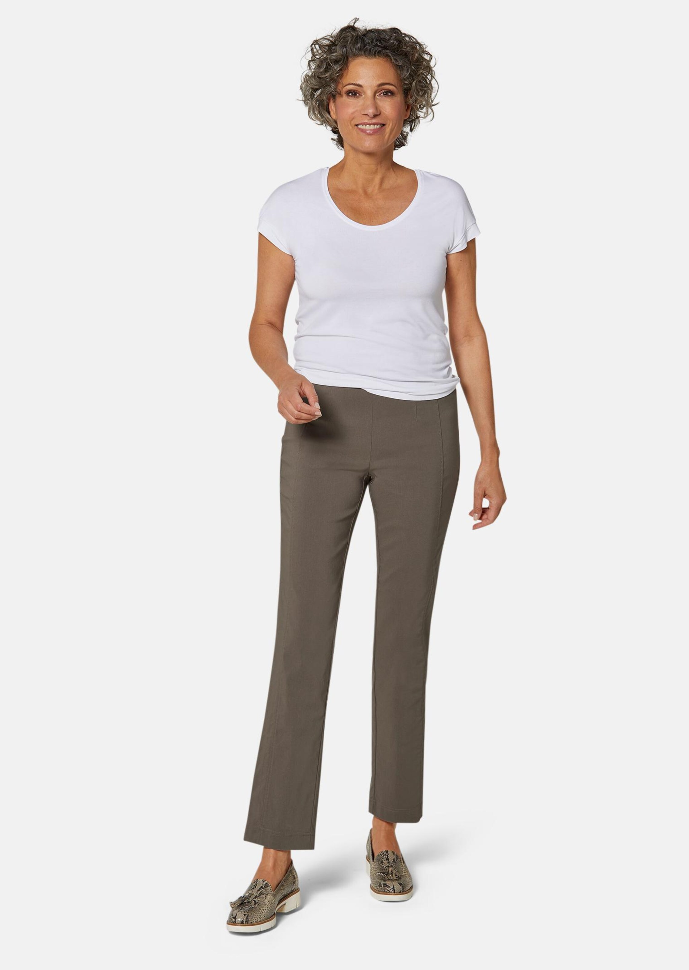Pantalon super stretch LOUISA - taupe - Gr. 285 de Goldner Fashion