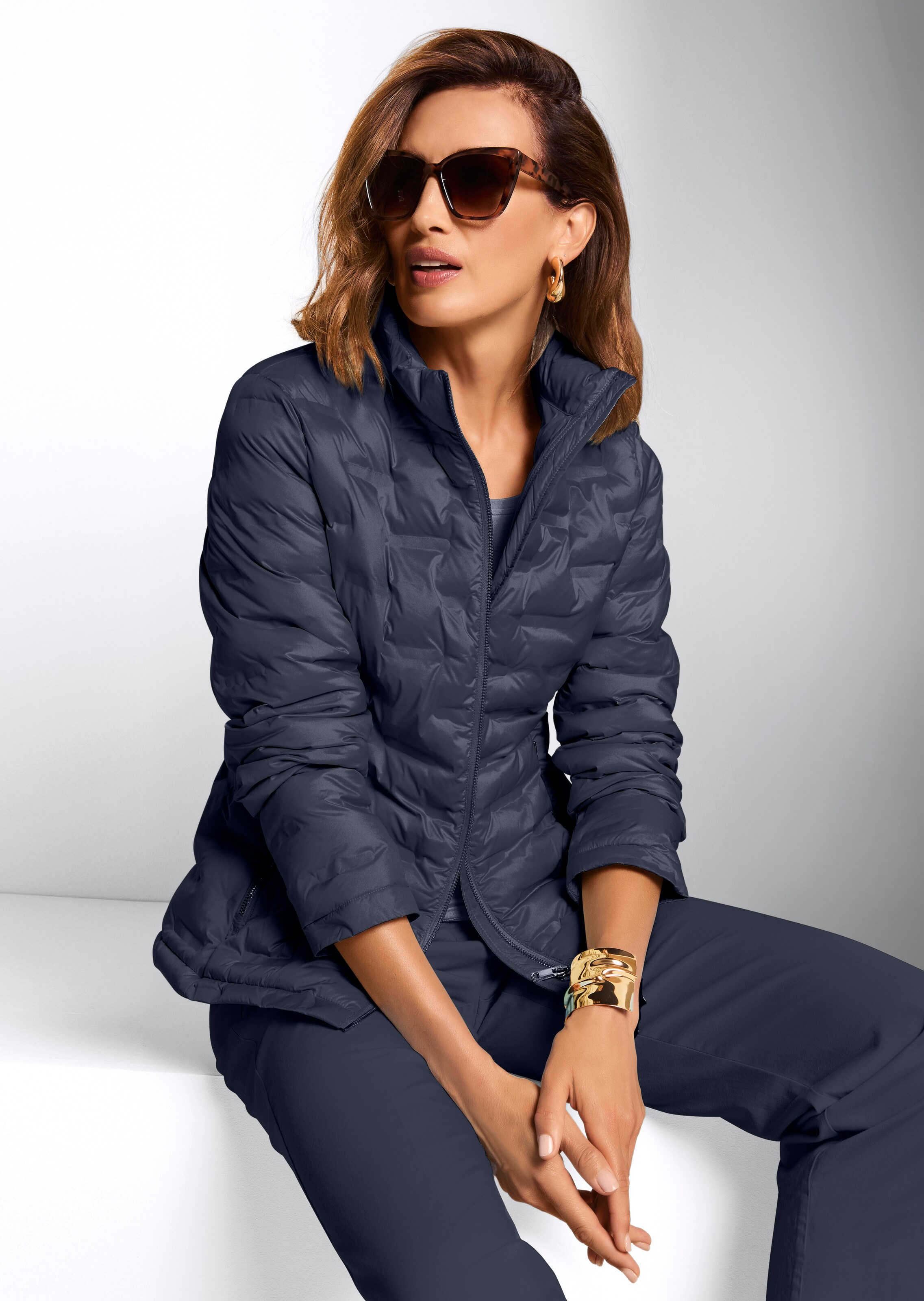 Jacke aus wattiertem Sommer-Stepp