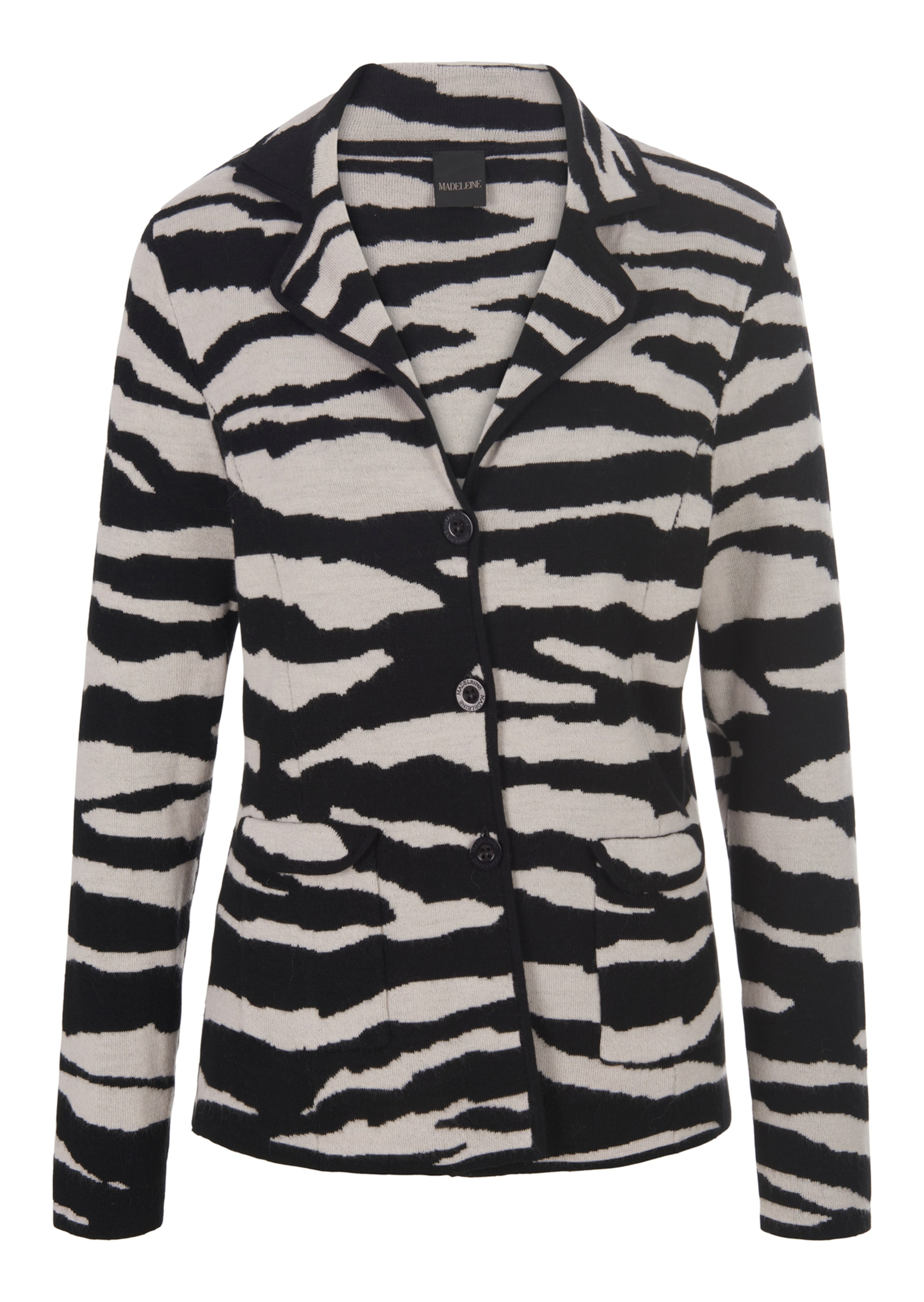 Jacquardblazer im Zebra-Dessin