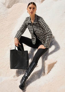 Kurzblazer mit Hahnentritt-Muster thumbnail 7