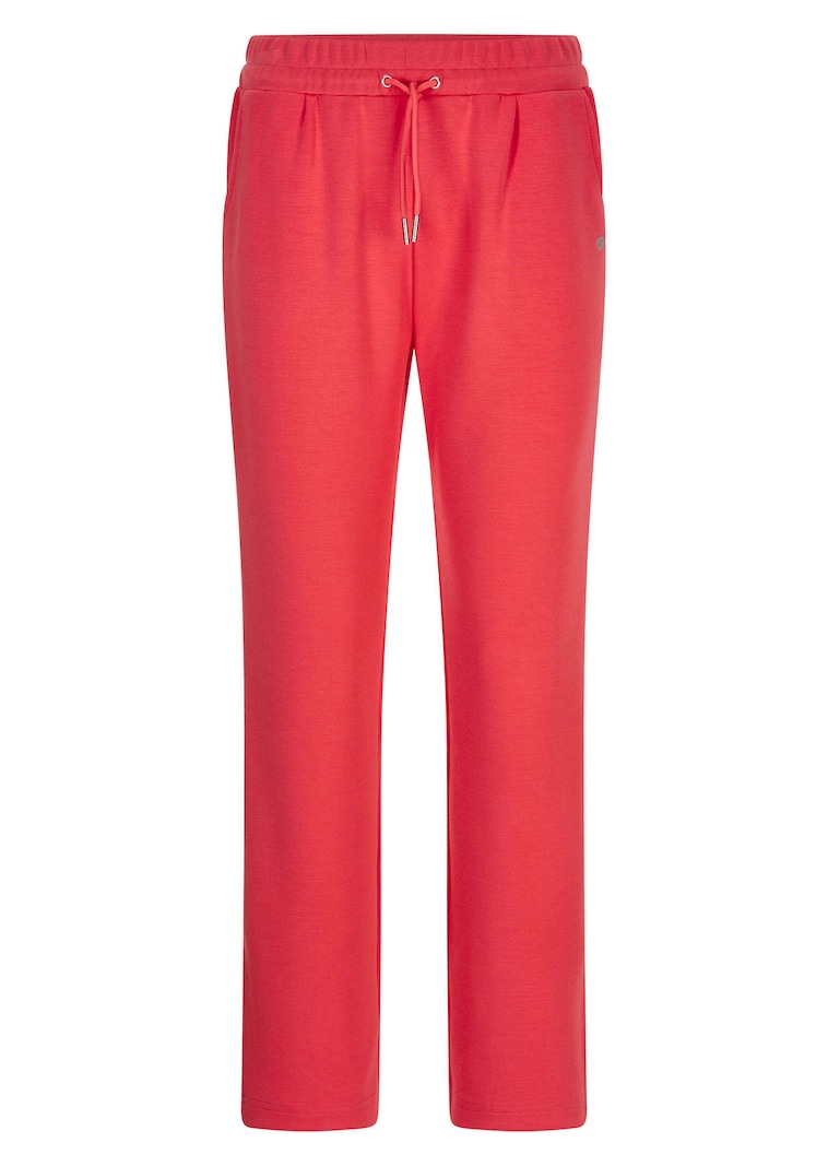 Pantalon de sport avec bandes à effet visuel allongeant sur les côtés