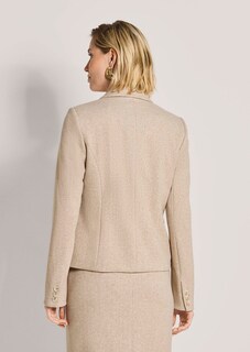 Einreihiger Blazer mit Fischgrat-Muster thumbnail 3