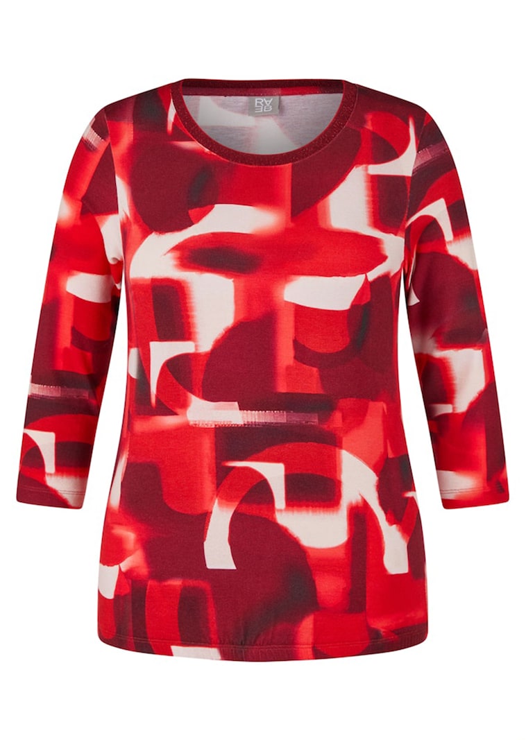 Jersey-Shirt mit Gummibund am Saum