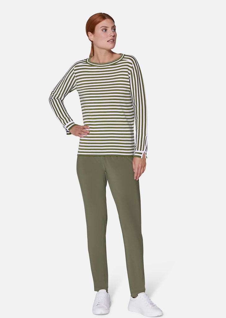 Striped jumper with long sleeves 1