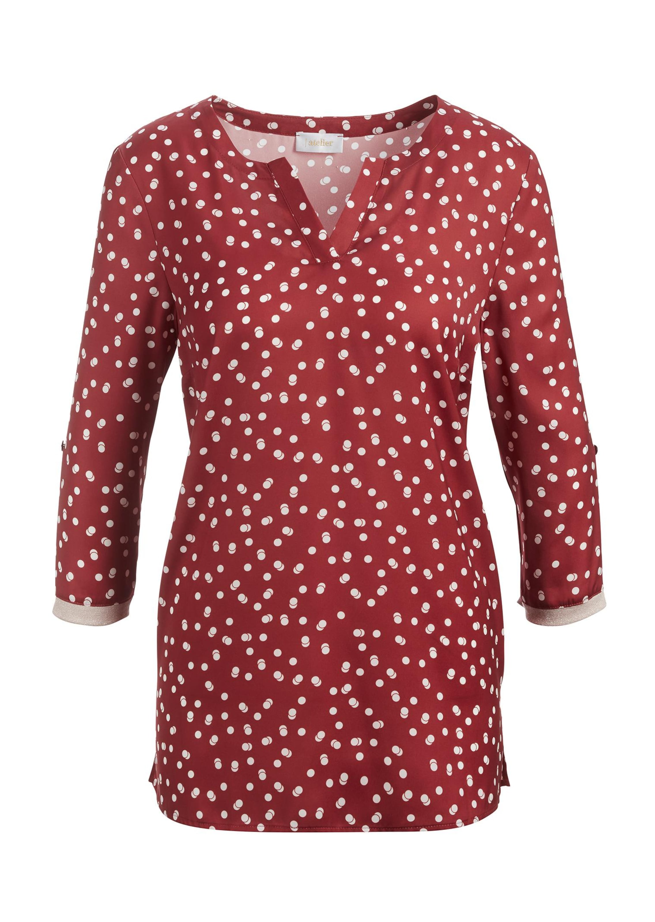 Chemisier - bordeaux / blanc / à motifs - Gr. 44 de Goldner Fashion