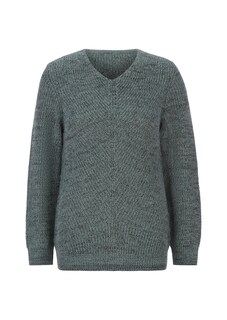 Tricot pullover met naadloze V-hals thumbnail 6