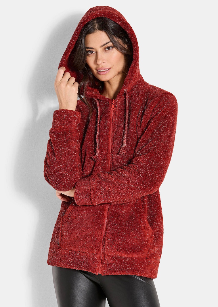 Kuschelige Flausch-Freizeitjacke