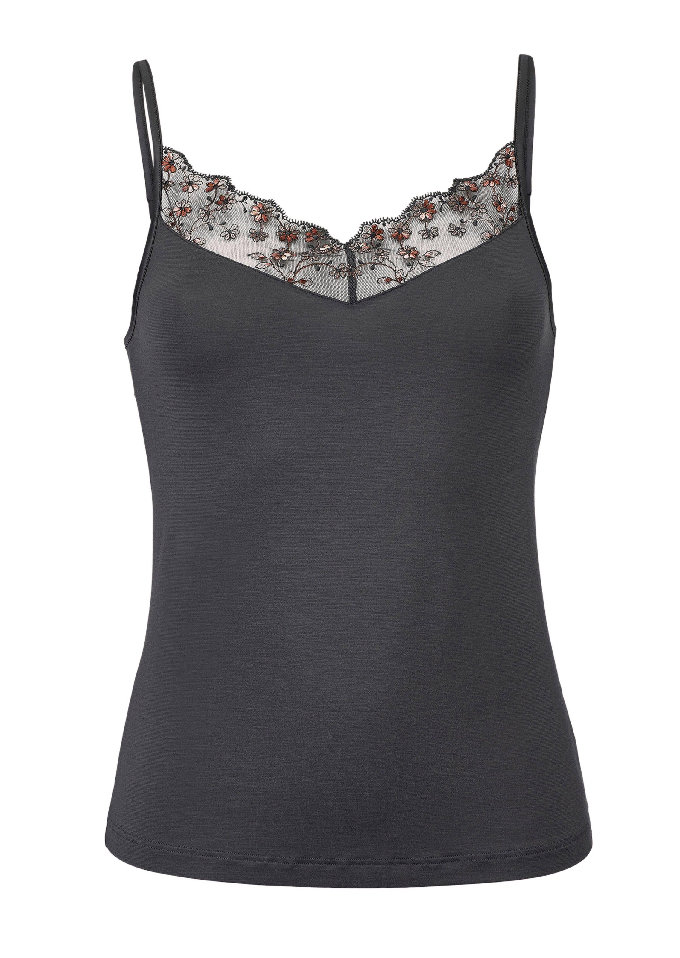 Hemdchen mit Spaghettiträgern aus Satin