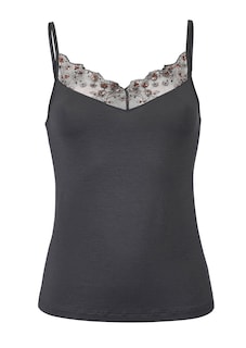 Top à fines bretelles, en satin thumbnail 4