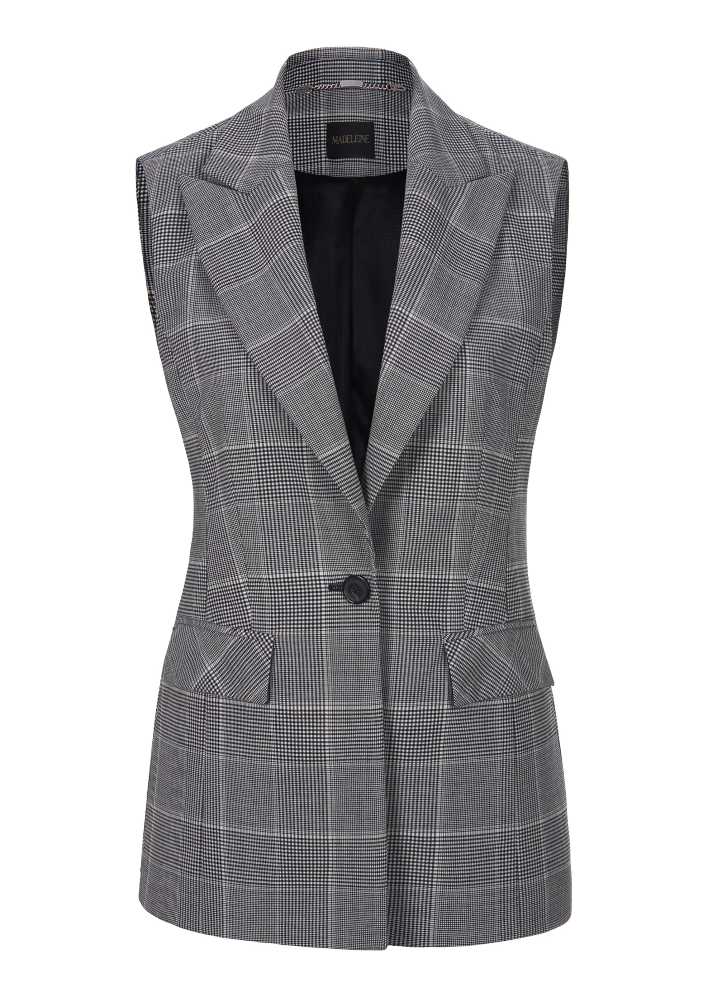 Klassisch-elegante Glencheck-Weste