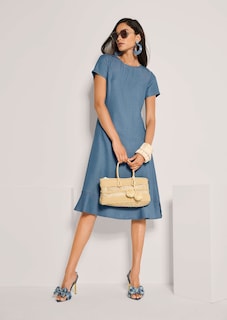 Luftiges Kleid in Jeansoptik thumbnail 4