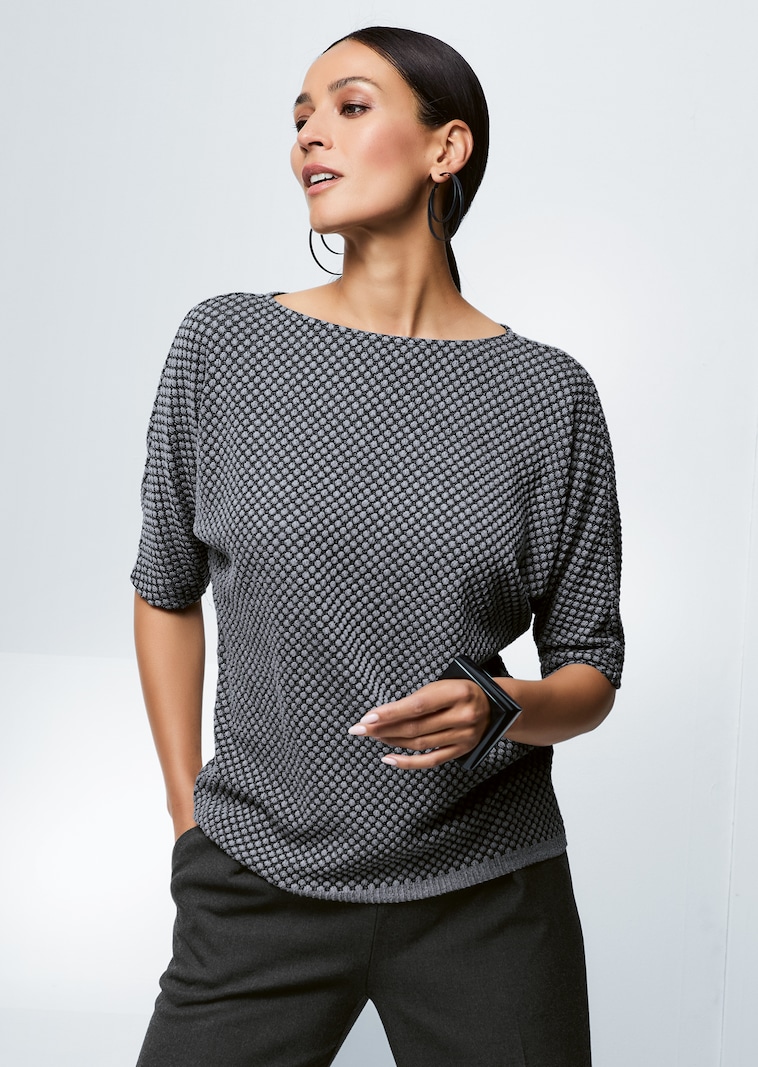 Sweatshirt mit Fledermaus-Ärmeln