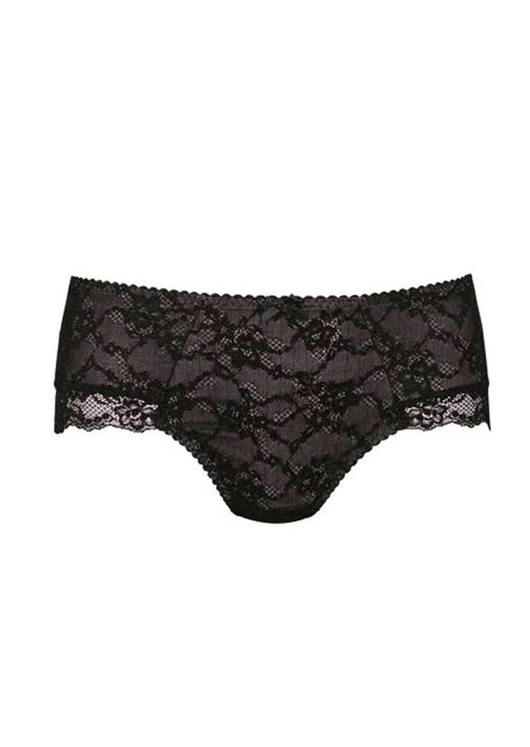 Slip taille haute en dentelle fleurie