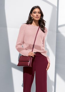 Flauschiger Rundhals-Pullover thumbnail 7