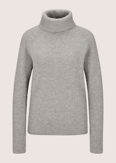 Schimmernder Rollkragen-Pullover mit Raglanärmeln thumbnail 6