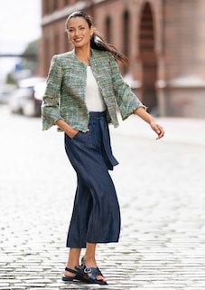 Weite, verkürzte Jeans thumbnail 7