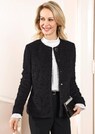 Luxuriöser Bouclé-Blazer mit feinen Glanzgarnen thumbnail 5