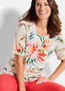T-shirt en jersey avec motif floral thumbnail 4