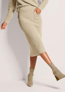 Tricot rok met elastische tailleband thumbnail 2