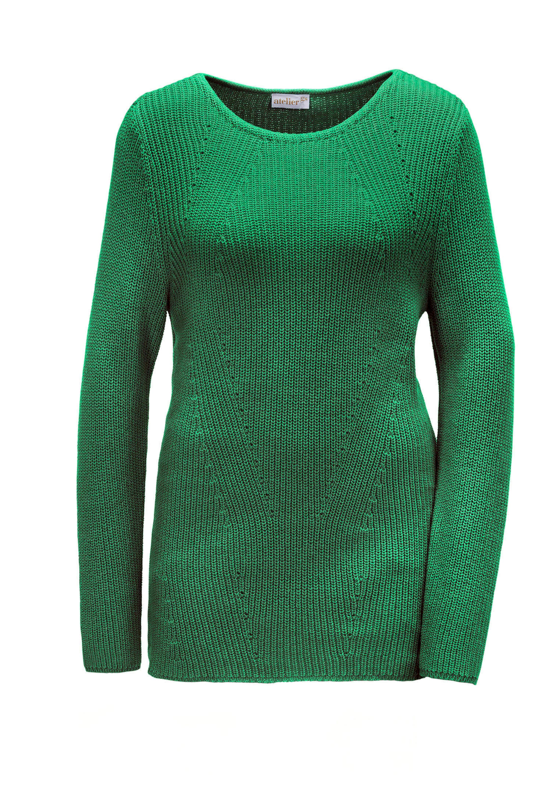 Figurschmeichelnder Pullover aus reiner Baumwolle