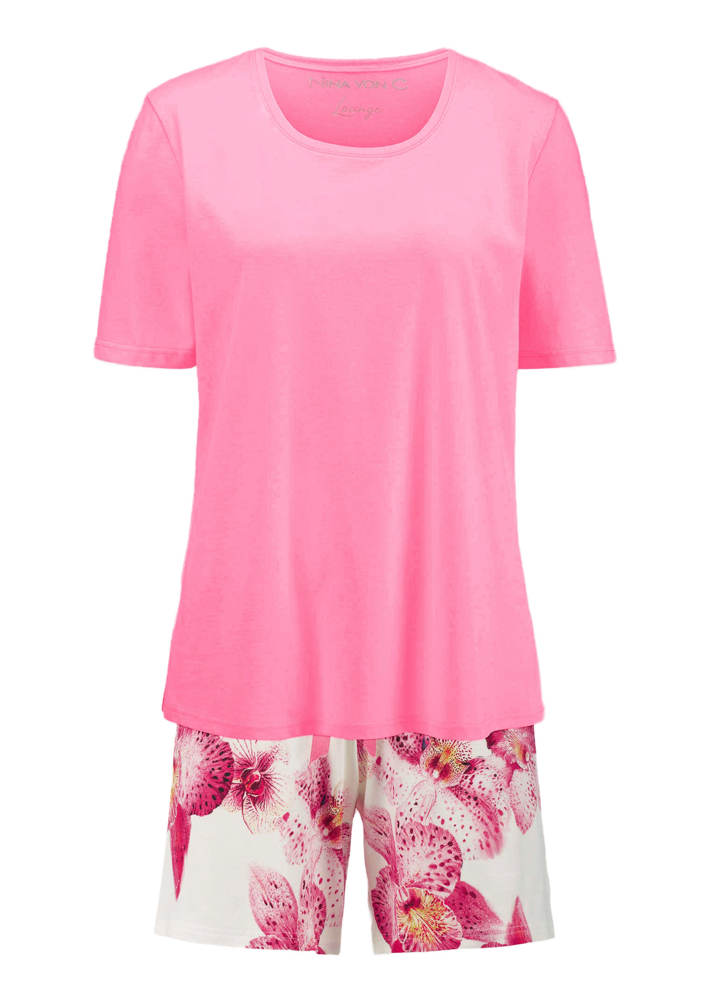 Pyjashort avec imprimé fleuri