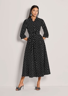 Shirt dress with polka dots thumbnail 1