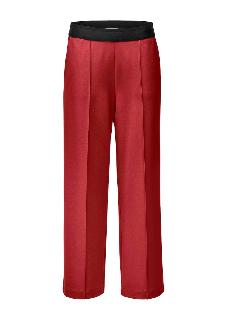 Jersey vrijetijdsbroek met biesjes