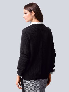 Pullover mit aufwändigem Zopfstrickmuster thumbnail 4