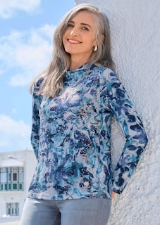 Jersey-Shirt mit Glanzdetails thumbnail 7