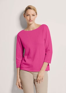 Kaschmirpullover mit U-Boot-Ausschnitt thumbnail 1