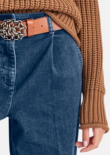 Nachhaltige Wide Leg-Jeans mit Bundfalten thumbnail 5