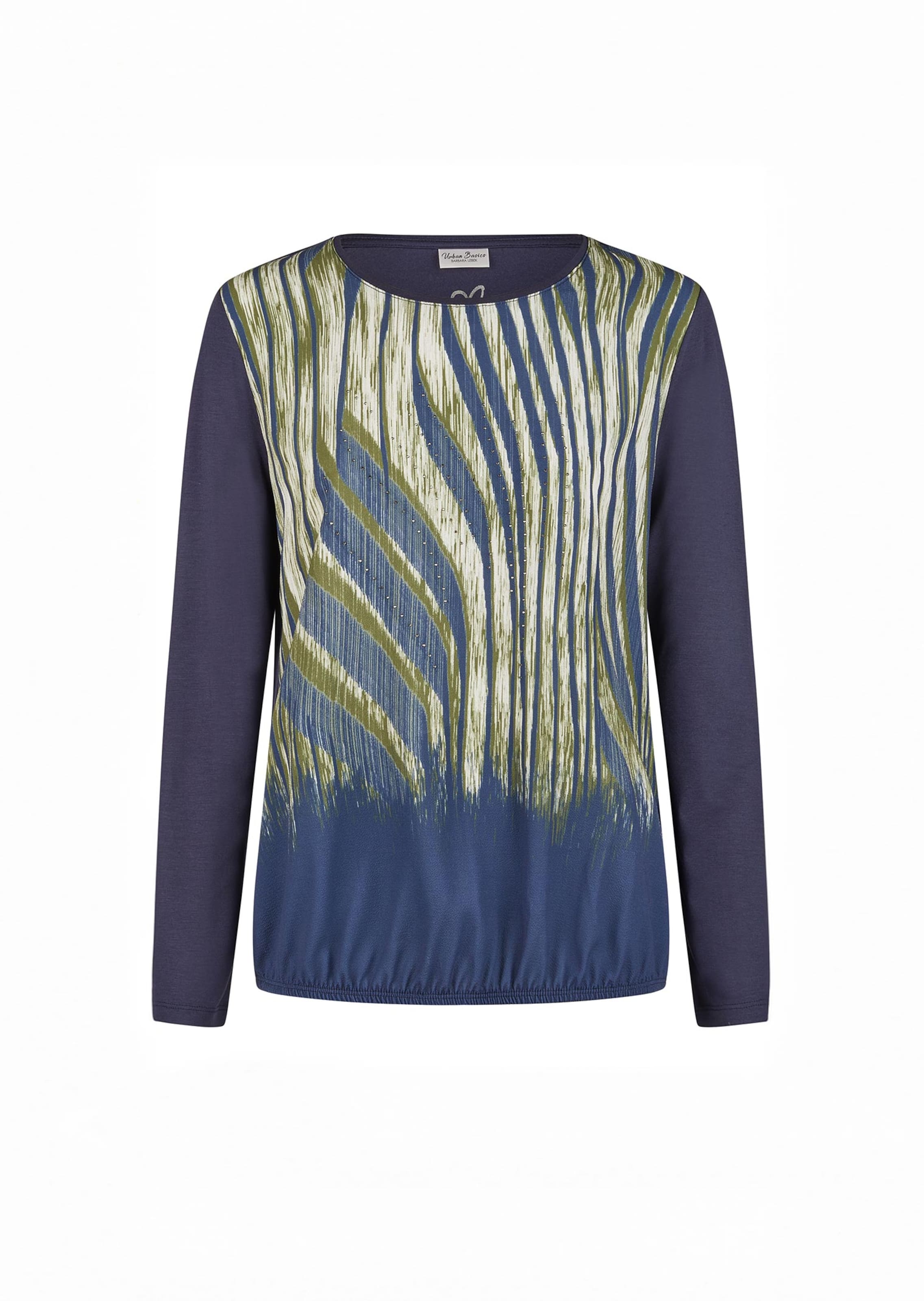 Blusenshirt im Materialmix