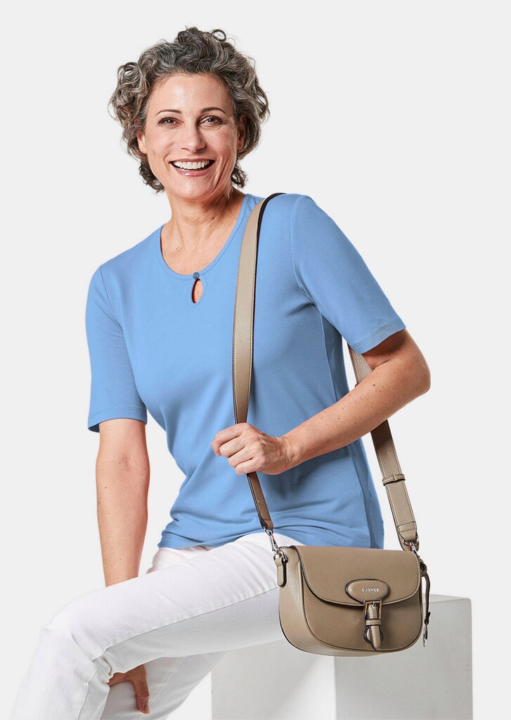Basic T-Shirt aus reiner Baumwolle
