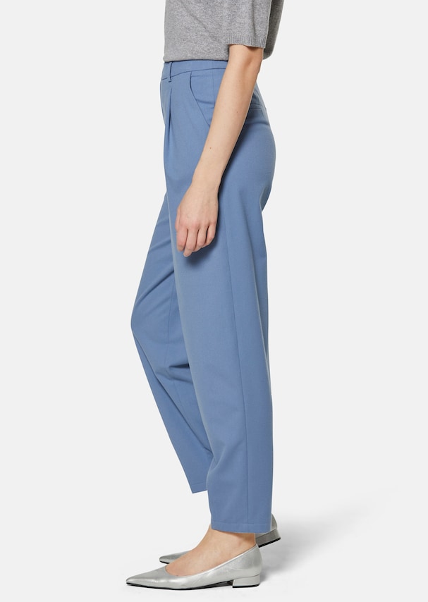 Pleated trousers in easy-care Ceramica fabric 3