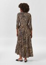 Hemdblusenkleid mit Animalprint und Stufenvolants thumbnail 3