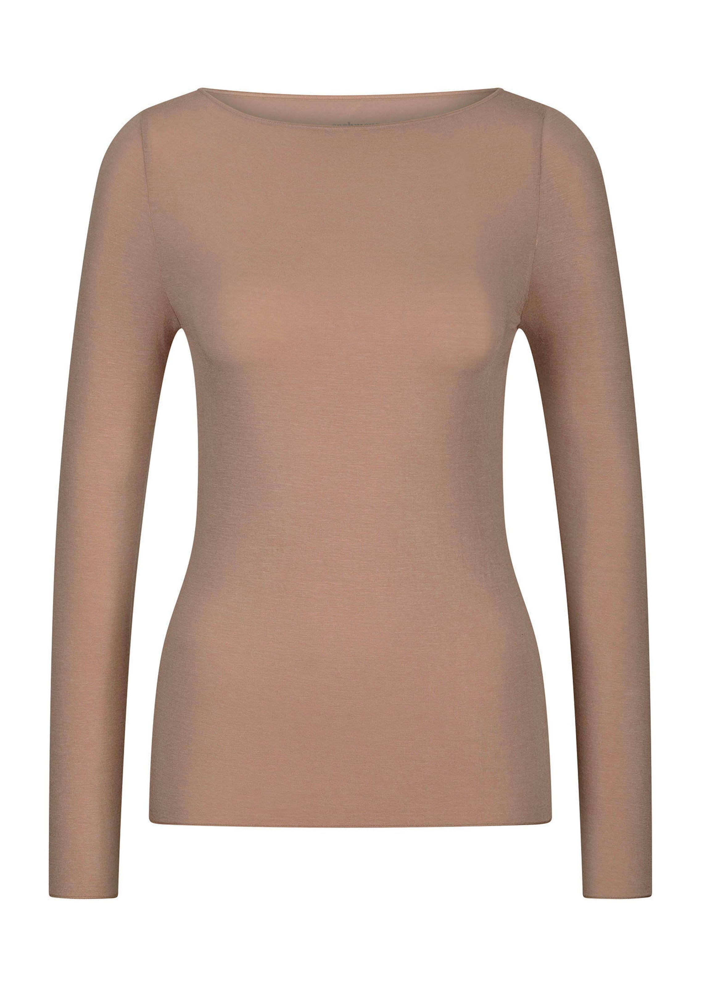 Shirt met lange mouwen en kasjmier