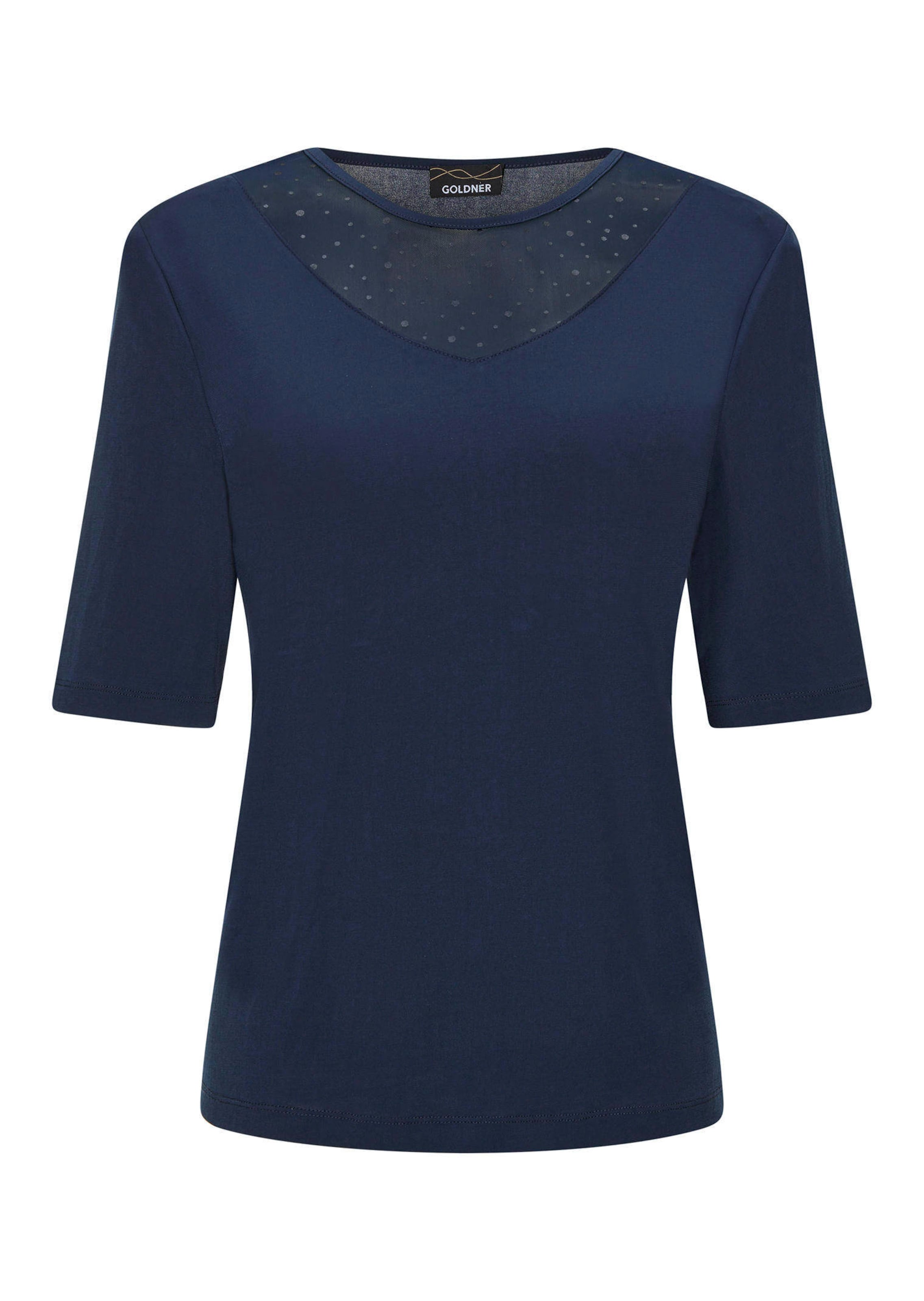 T-shirt en jersey avec empiècement en tissu filet