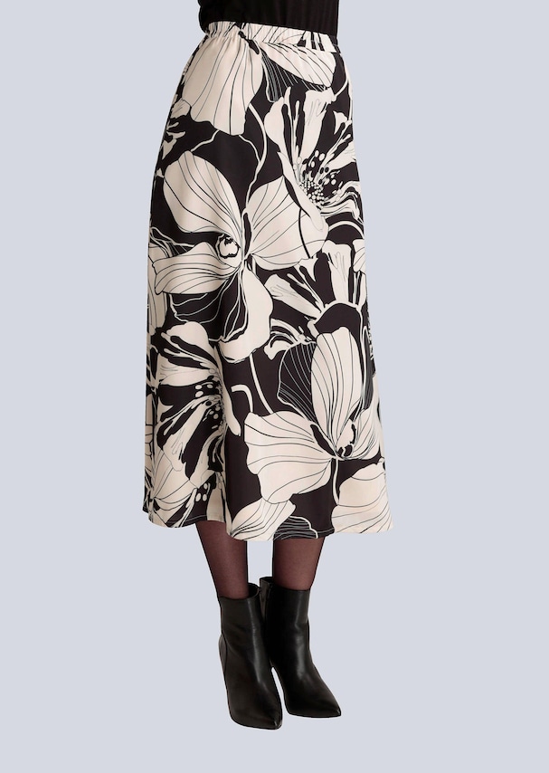 Rock mit femininem Blütenprint