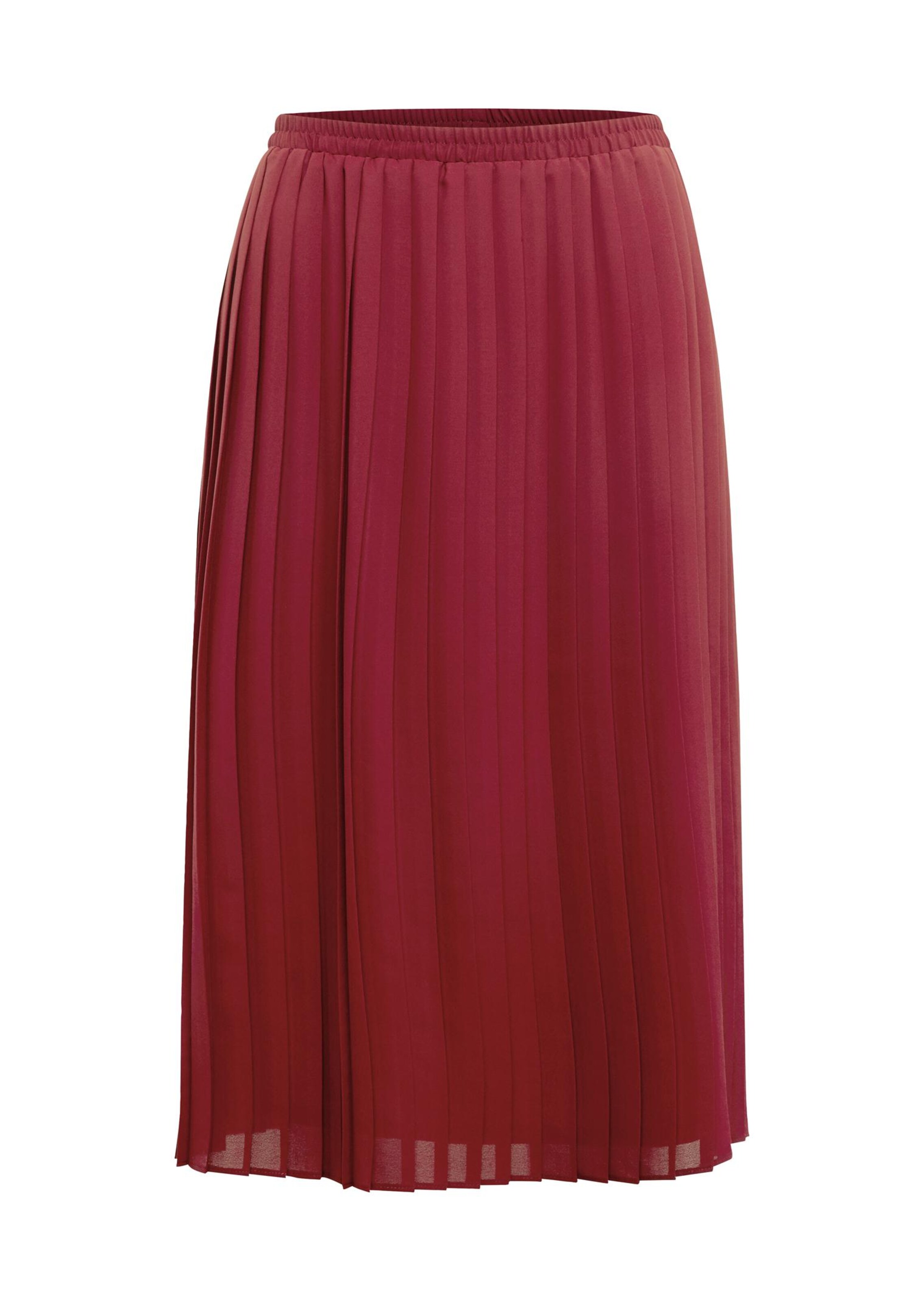 Jupe plissée - rouge foncé - Gr. 50 de Goldner Fashion
