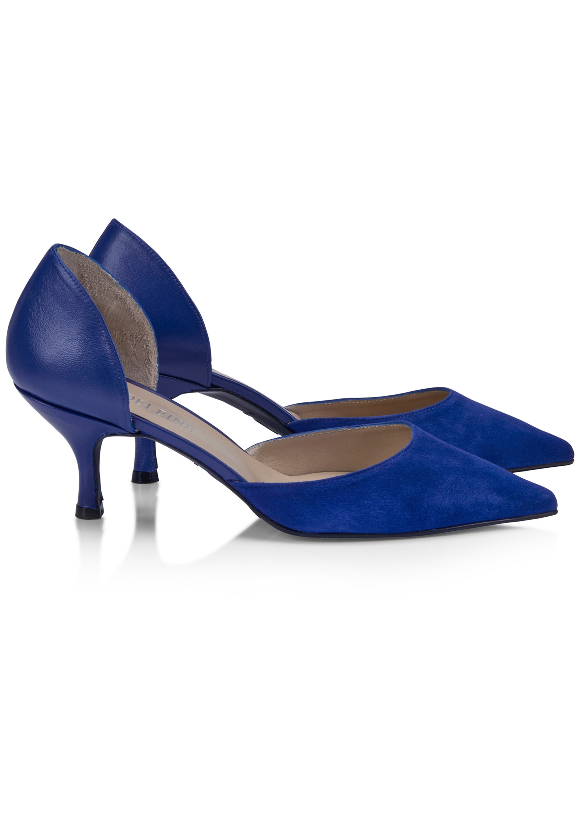 Wildleder-Pumps mit Pfennig-Absatz