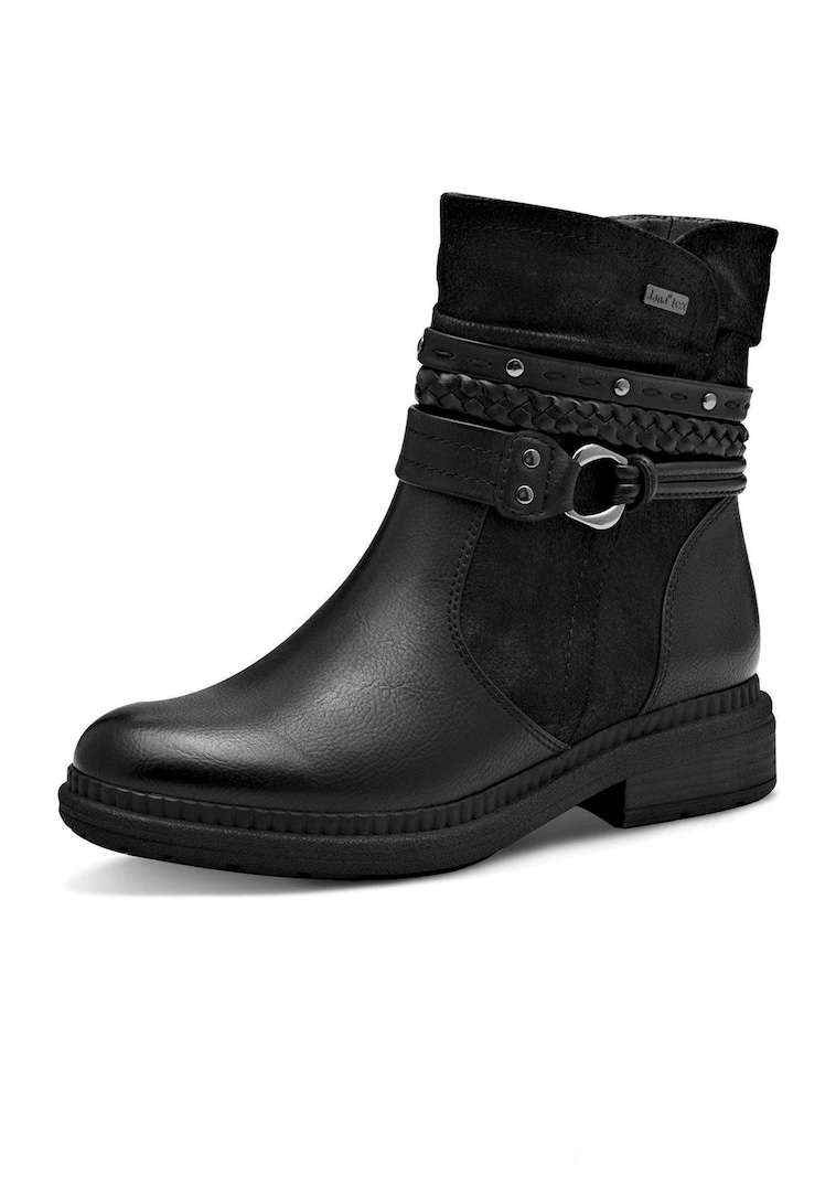 Bottines biker avec détail décoratif