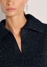 Schimmernder Pullover mit Polo-Kragen thumbnail 5