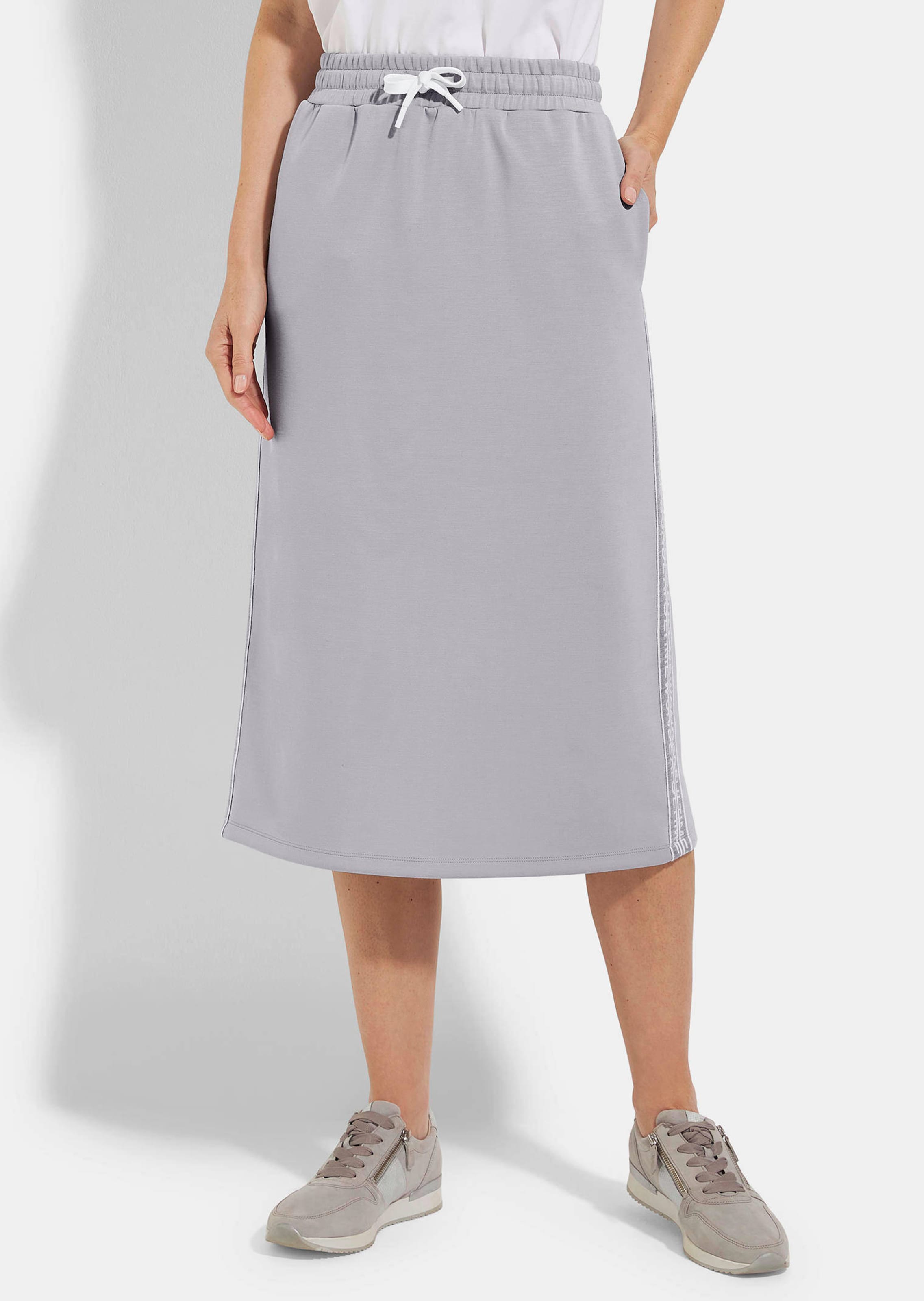 Puuvillainen collegehame kiristysnyörillä