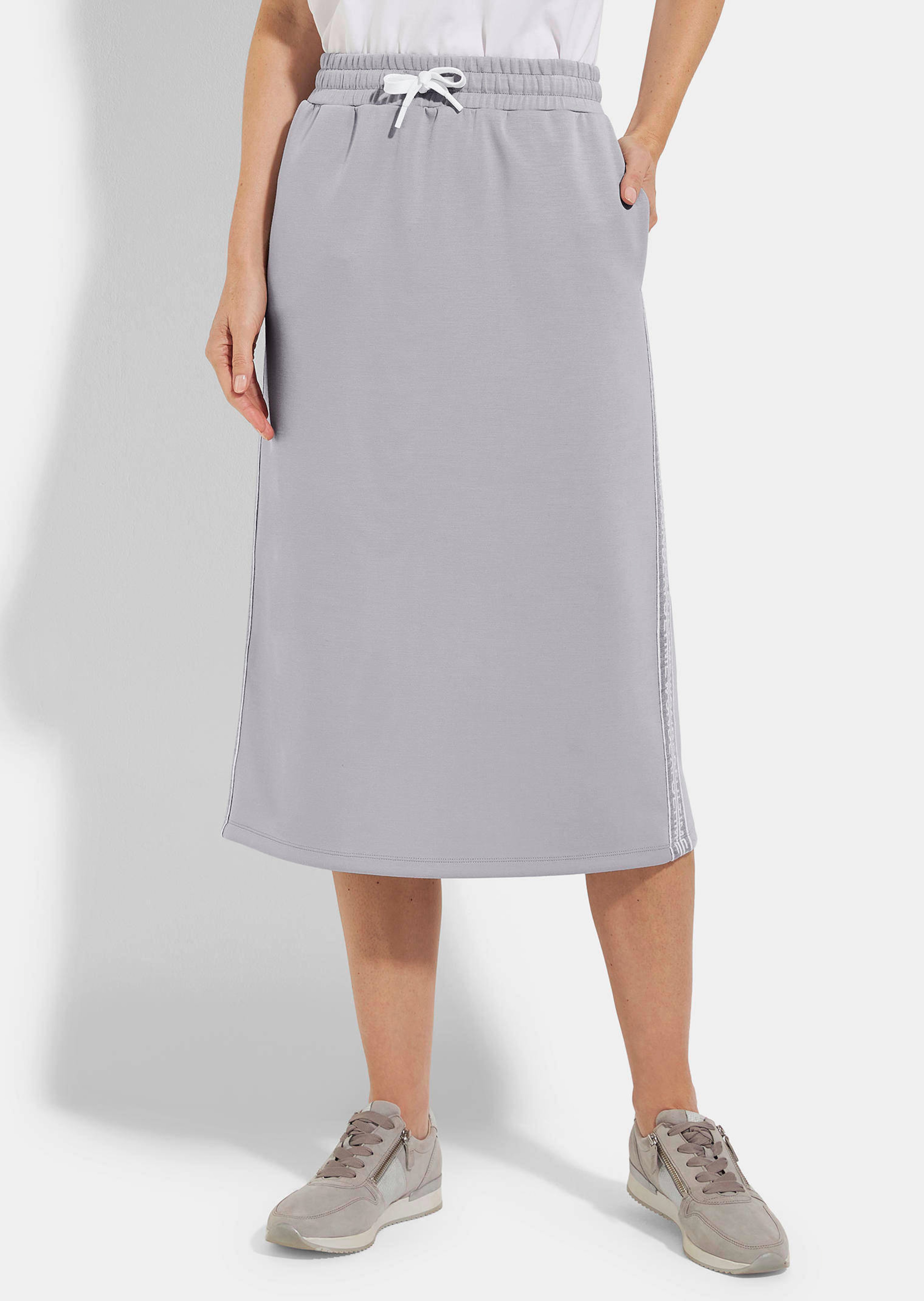 Puuvillainen collegehame kiristysnyörillä