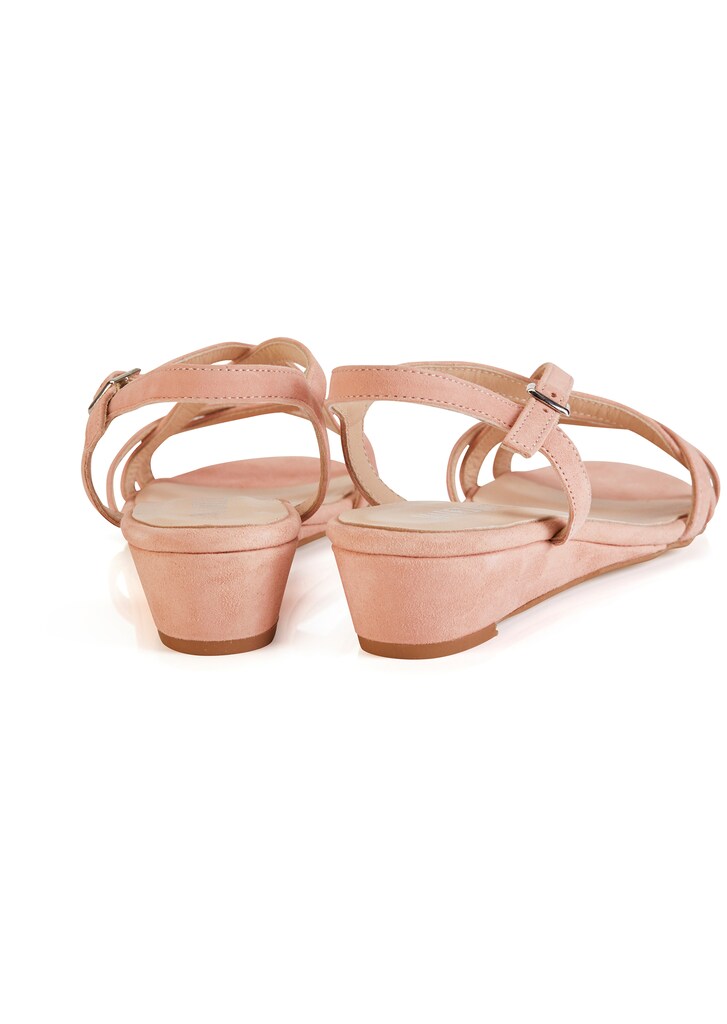Strappy sandal with wedge heel 1